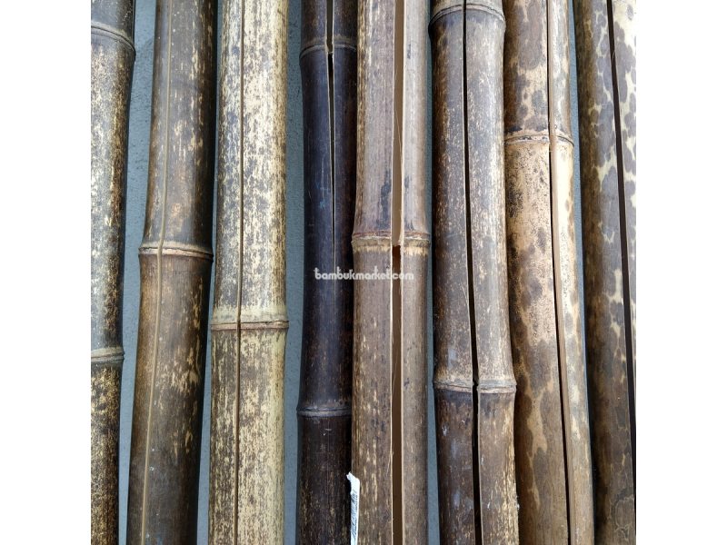 Бамбукова палка, Ø  4-5см, L 3м, чорна, СОРТ 3 – фото 5