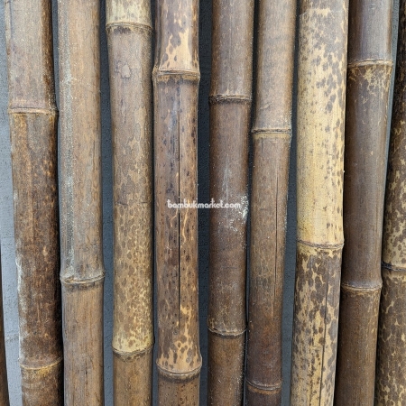 Бамбукова палка, Ø  4-5см, L 2м, чорна, СОРТ 2 - фото 1
