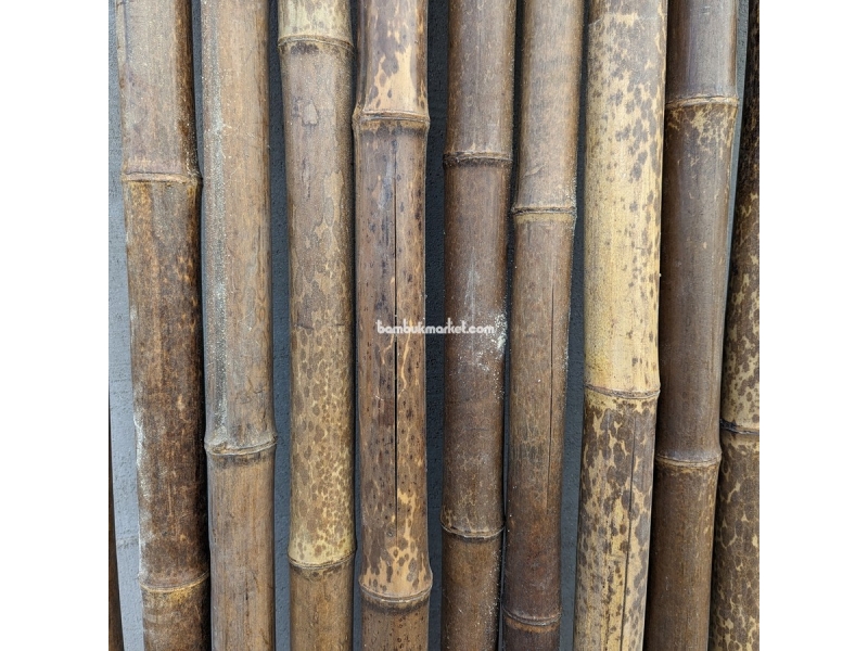 Бамбукова палка, Ø  4-5см, L 2м, чорна, СОРТ 2 – фото 6