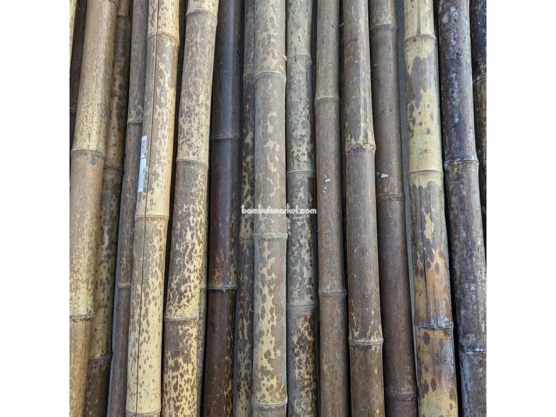 Бамбукова палка, Ø  5-6см, L 3м, чорна, СОРТ 2 – фото 8