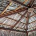 Беседка деревянная с крышей из кокосового листа.  – фото 13